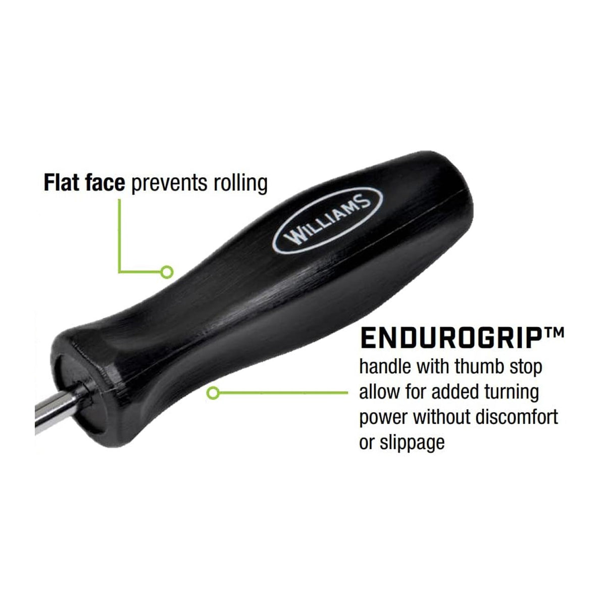Williams Endurogrip Cabinet Screwdriver: Slotted 3/16" x 10" JHWSDE50