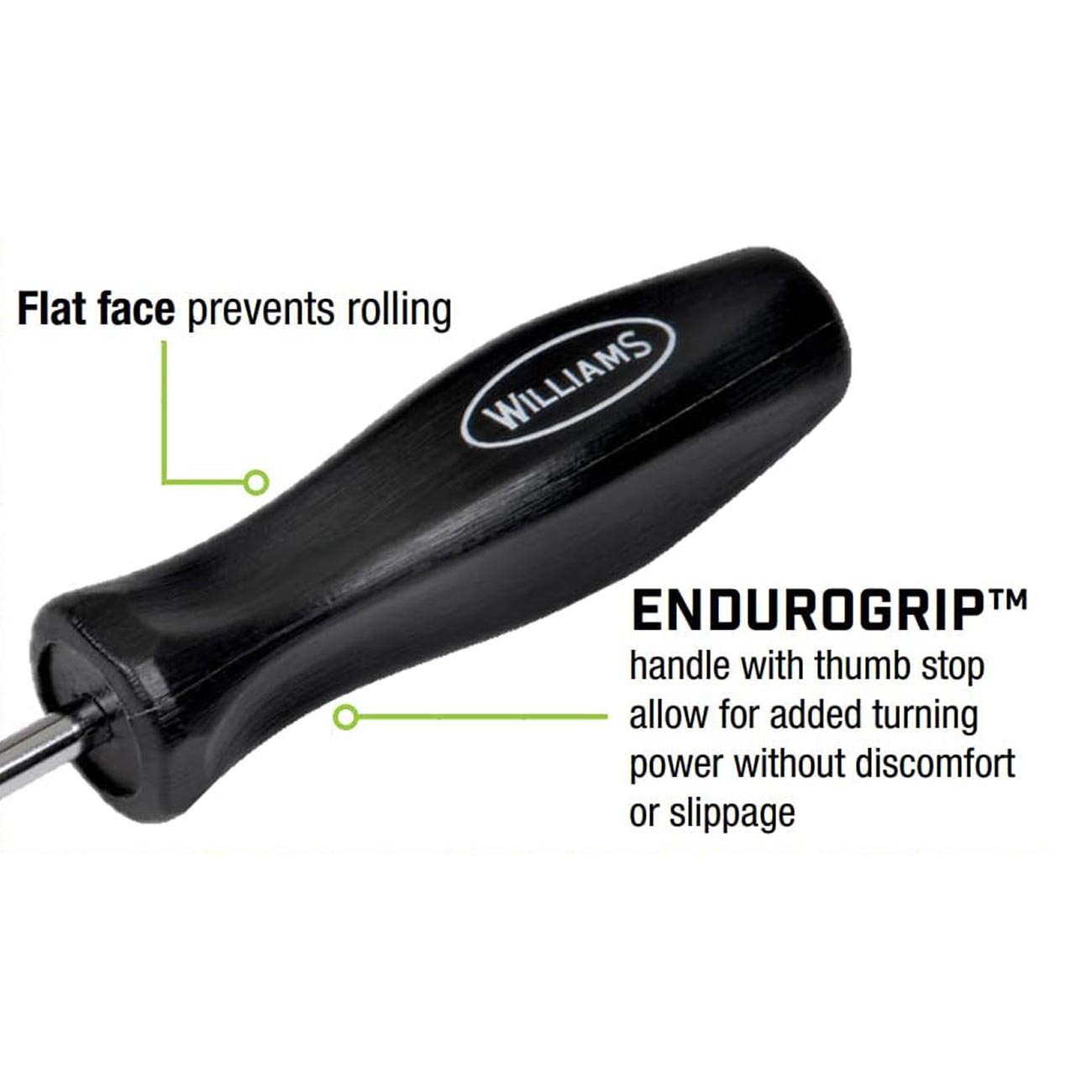 Williams ENDUROGRIP Keystone Slotted Screwdriver: 3/16" x 3"