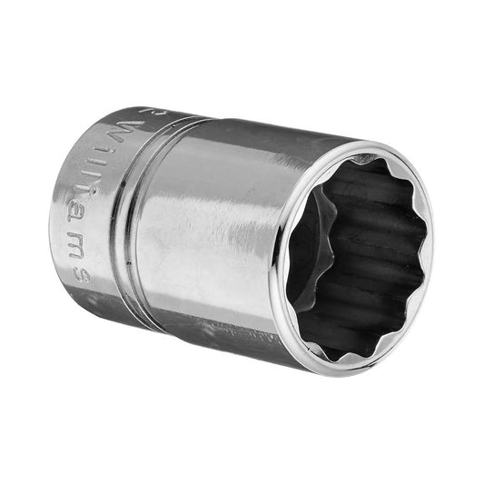 Williams 1/2" Drive Shallow 25/32" Socket 12 Point