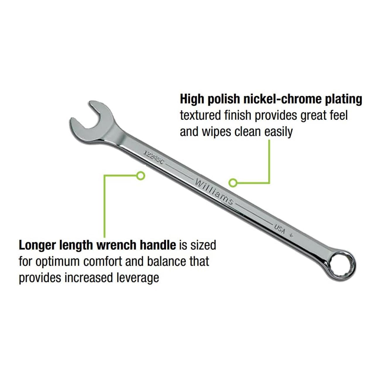 Williams SAE Combination Wrench Set (11 Piece)