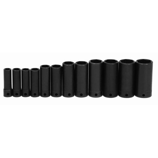 Williams 3/8" Drive SAE Deep Impact Sockets 6 Point (12 Piece)