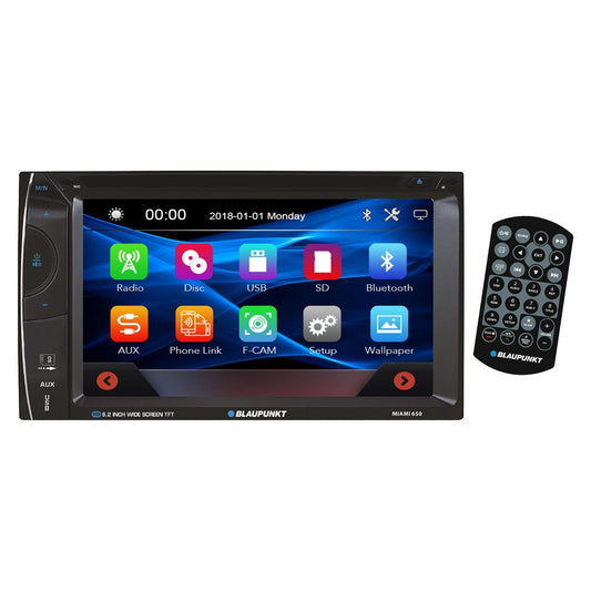 Blaupunkt MIAMI650 6.2” Double DIN Fixed Face Touchscreen DVD Receiver