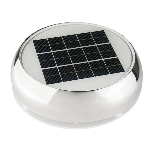 Marinco 3" Day/Night Solar Vent - Stainless Steel N20803S