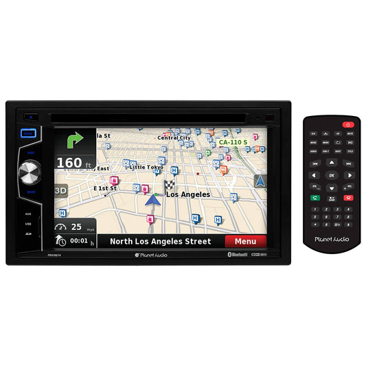 Planet 6.2" DDin Touchscreen monitor bluetooth GPS Navigation DVD/CD/MP3/AM/FM