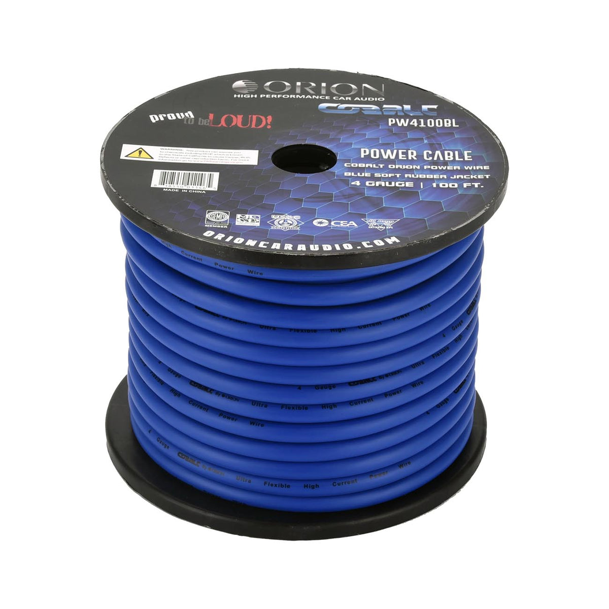 Orion PW4100BLORION Cobalt Wire 4 Gauge 100 FTS Blue