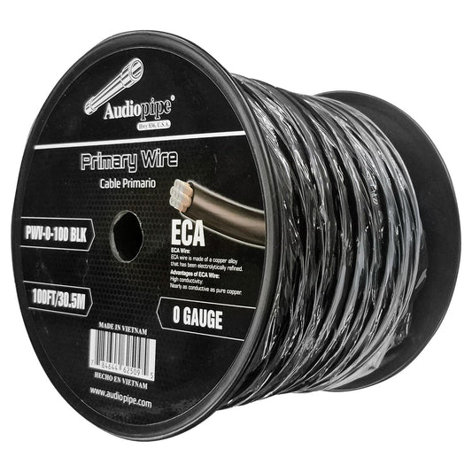 Audiopipe Power Cable 0 Gauge 100 Foot - Black PWV0100BLK