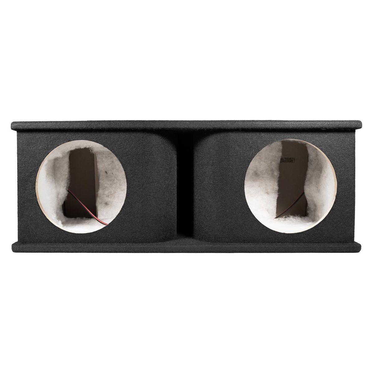 QPower Dual 10″ Curved Vent Port Empty Woofer Enclosure