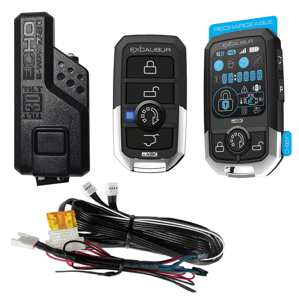 Excalibur 5-Button LCD 2-Way Remote Kit - Up to 1/4 mile Range RK5803D