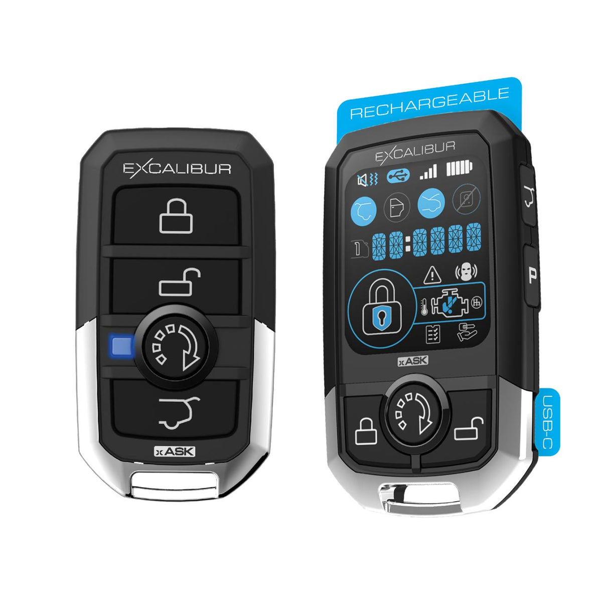 Excalibur 5-Button LCD 2-Way Remote Kit - Up to 1/4 mile Range RK5803D