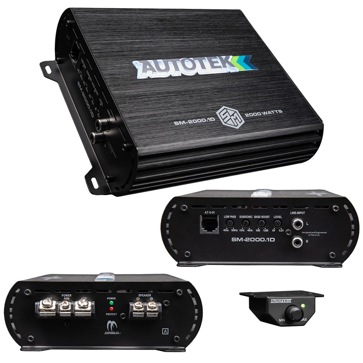 Autotek STREET MACHINE Monoblock Amplifier 2000 Watts SM20001D