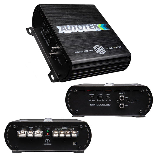 Autotek STREET MACHINE 2-Channel Amplifier 2000 Watts SM20002D