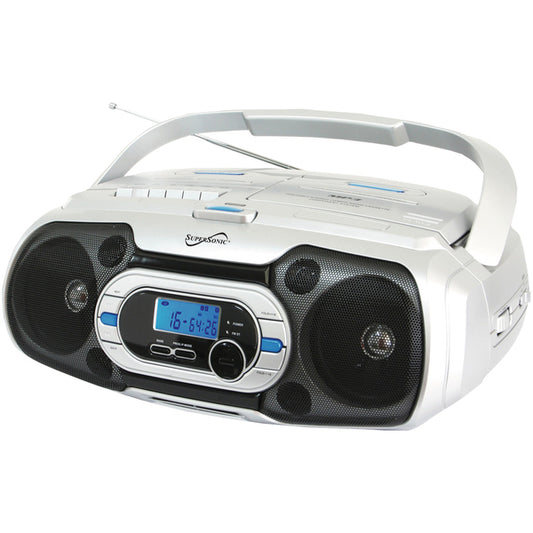 Supersonic SC-729BT Bluetooth CD/Cassette/Radio Portable Audio System
