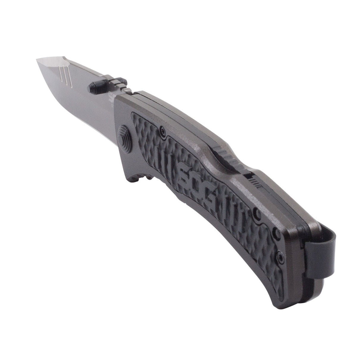 SOG Sideswipe Folding Knife 3.4" Blade Aluminum Handles w GRN Inserts SW1011CP