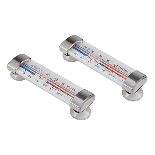 Taylor Precision Products 5257918 Fridge and Freezer Thermometers, 2 Pack