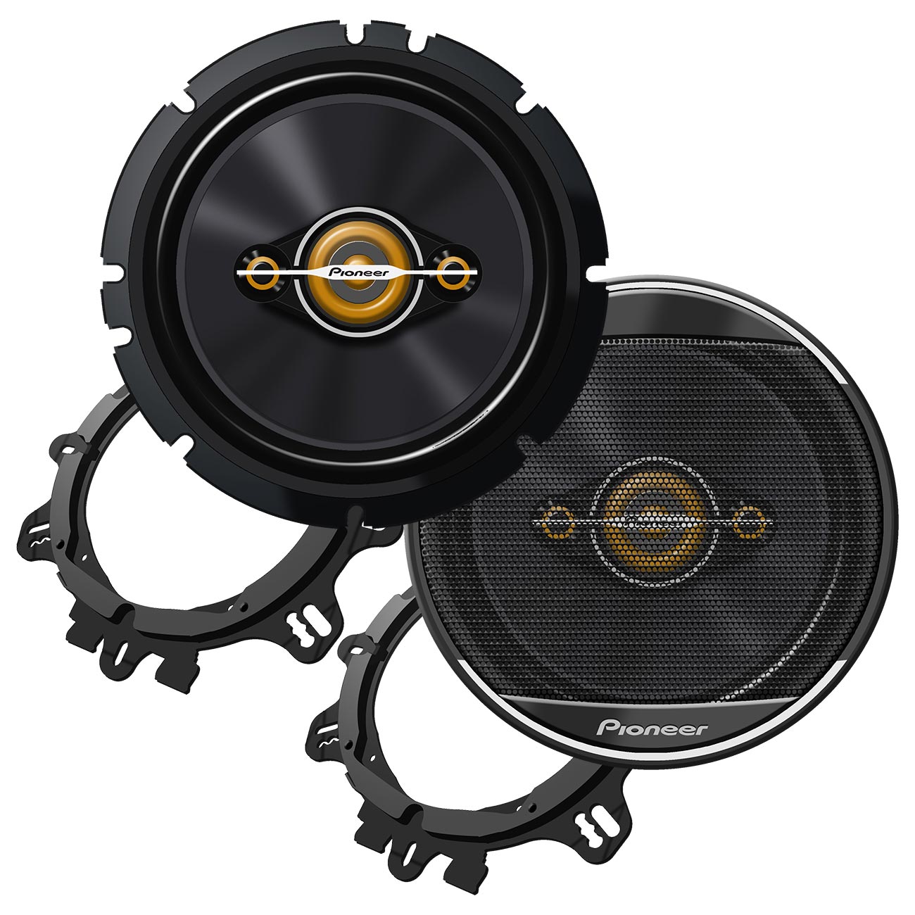 Pioneer 6-1/2″ 4-Way Full Range Speakers - 350 Watts Max / 80 RMS (Pair)