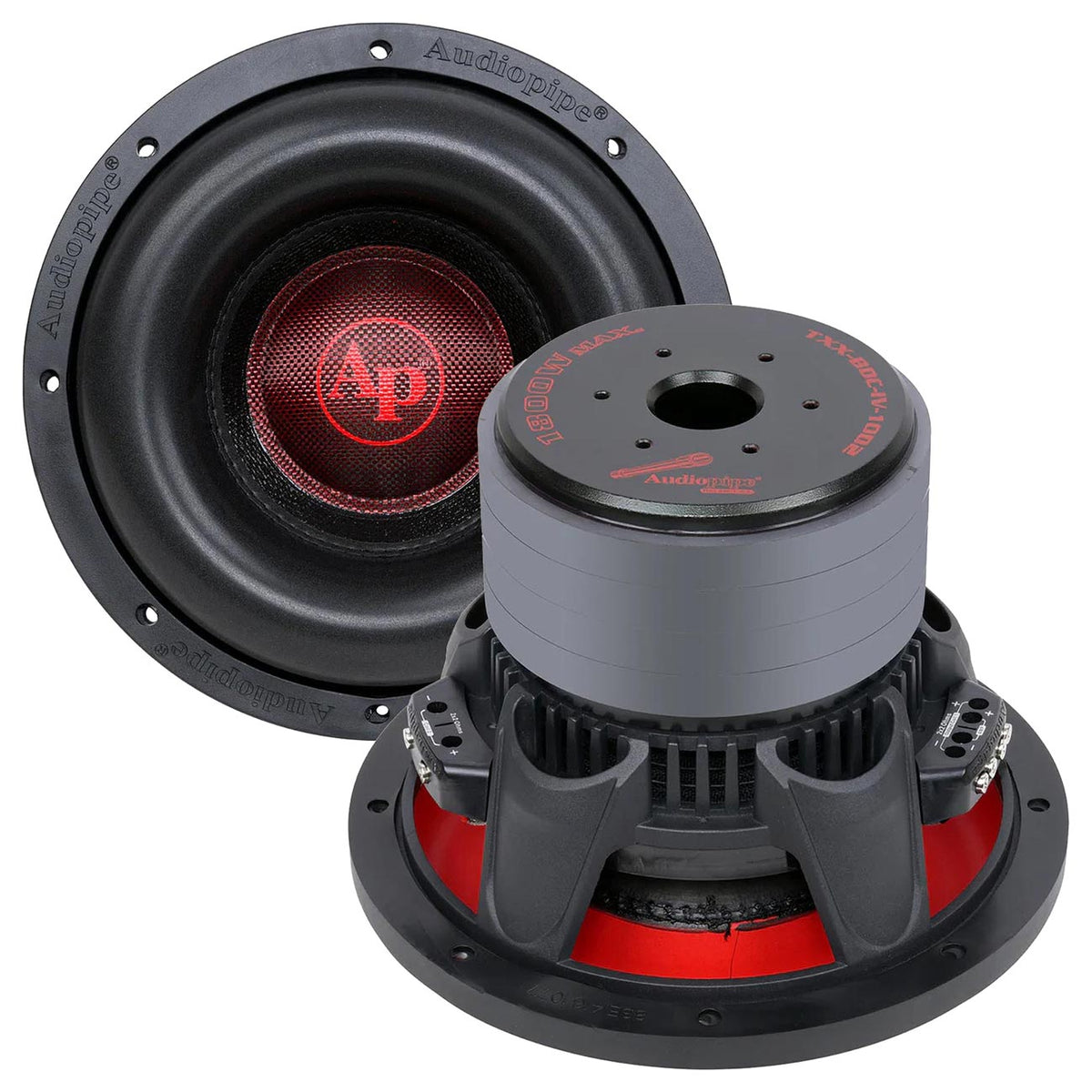 Audiopipe 10″ Woofer 900W RMS/1800W Max Dual 2 Ohm Voice Coils