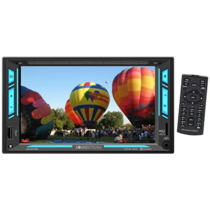 Soundstream VR64HBL 6.2" Double DIN Fixed Face Touchscreen DVD Receiver