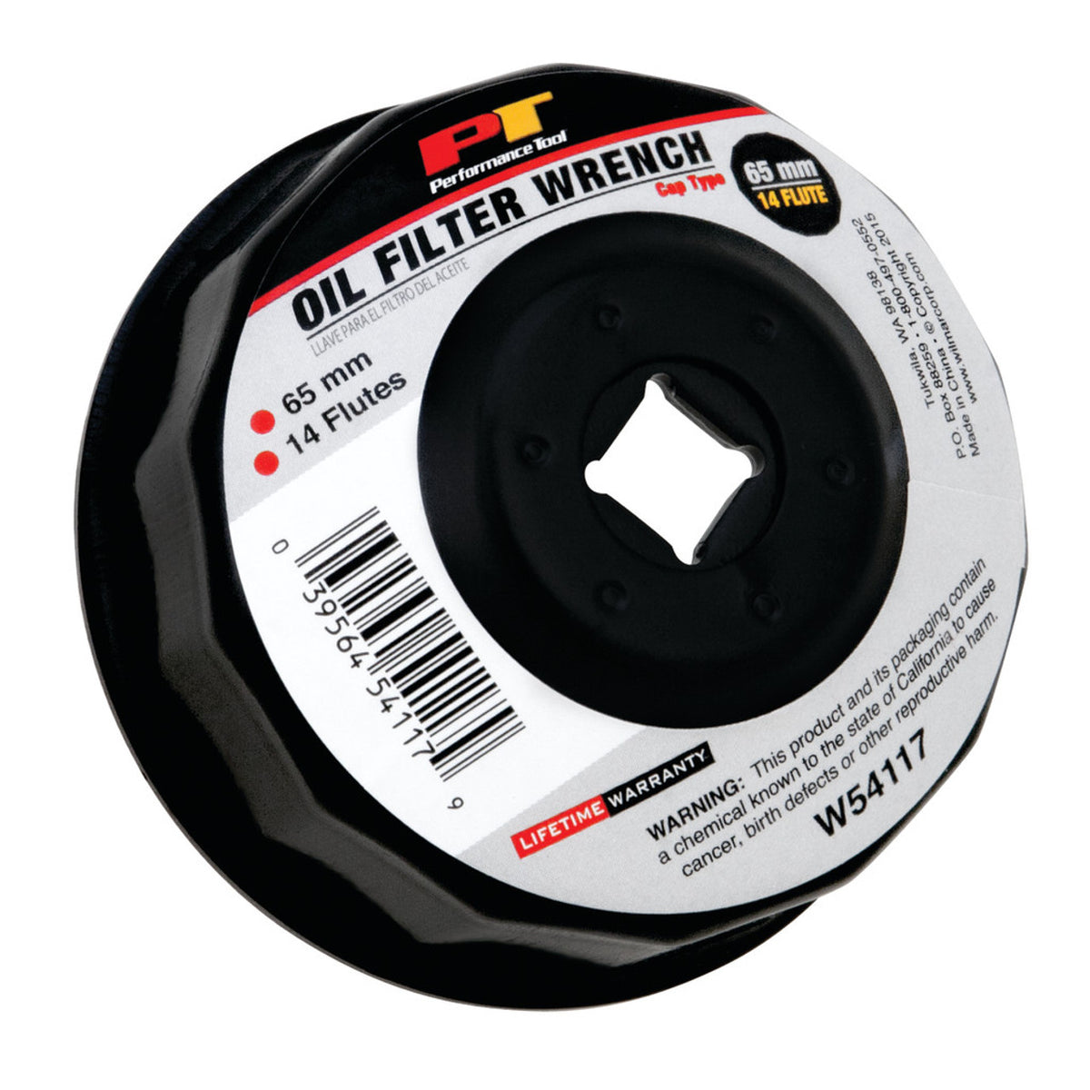 Performance Tool Oil Filter Cap Wrench - 14 Flute (65mm) W54117