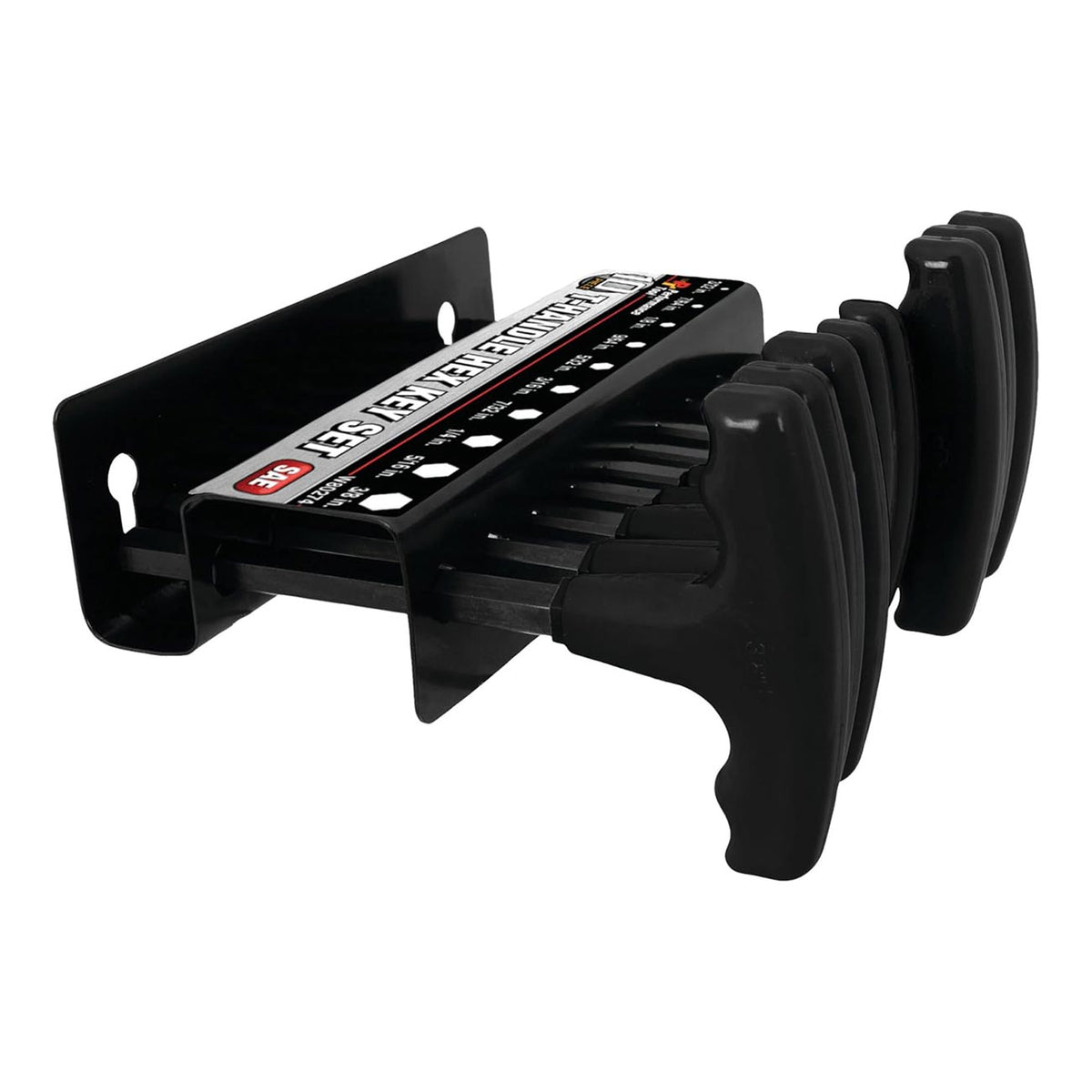 Performance Tool Soft Grip Dual Drive SAE Hex T-Handle Set (10 Piece)
