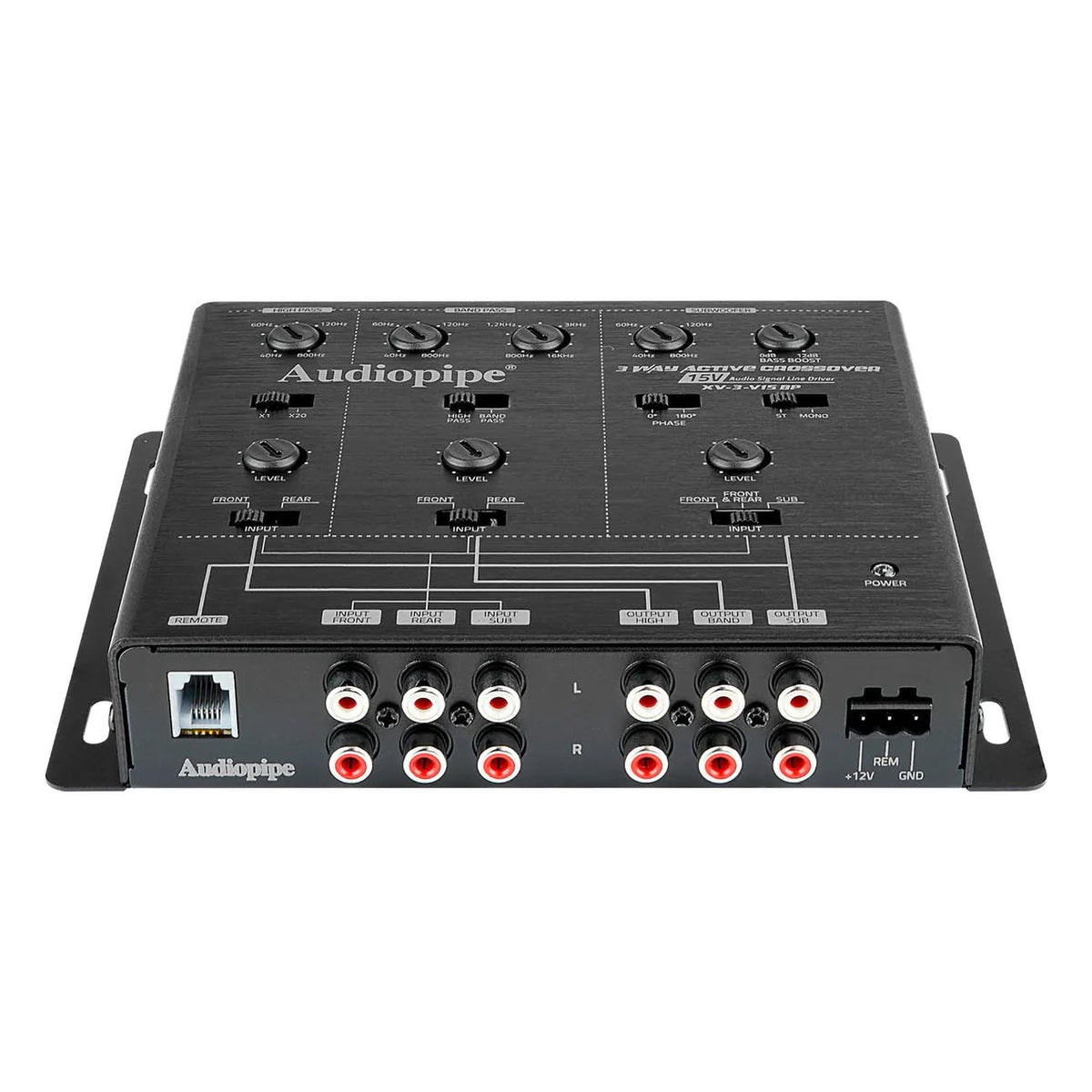 Audiopipe XV3V15XP 3-Way Active Crossover - 15 Volt Line Driver
