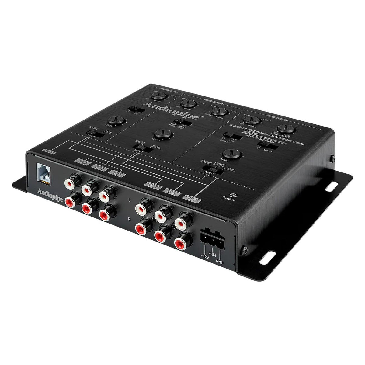 Audiopipe XV3V15XP 3-Way Active Crossover - 15 Volt Line Driver