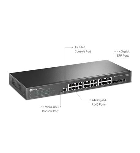 Tp link SG3428 Jetstream 24-port Gigabit L2 Switch