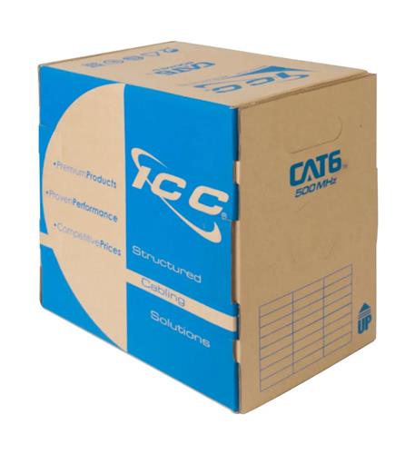 Icc ICCABT6VWH Cat6 Plenum Value Line 500 Mhz White