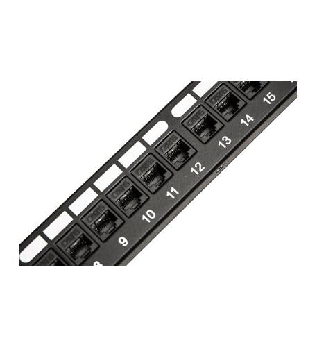 Icc ICMPP24CP6 Patch Panel,cat 6, Feed-thru 24-p,1rms