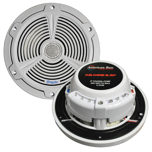 American Bass ABMRE65F 6.5" 2-Way Marine Speaker 200W Max