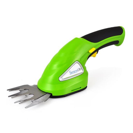 SereneLife PSLHTM20 Cordless Handheld Grass Cutter Shears Electric Hedge Trimmer