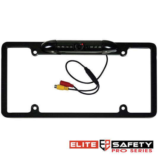 Elite ESLPFCBDB Full Frame License Plate Camera Black with Parking Lines