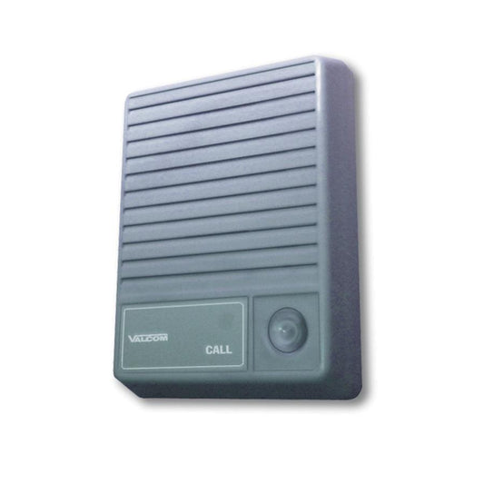 Valcom V-1074 Talkback Doorplate Surface Speaker- Gray