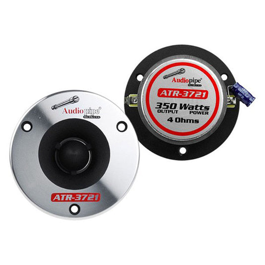 Audiopipe ATR3721 3.75" 350 Watt Aluminum Bullet Car Tweeter pair