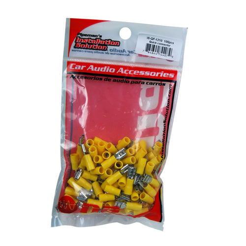 PIPEMAN IQF1210 Quick Disconnect 10/12ga. Yellow (100 pack)