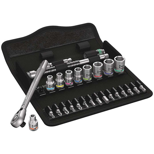 Wera 05004021001 SAE 1/4 Drive Ratchet Set (28 Piece)