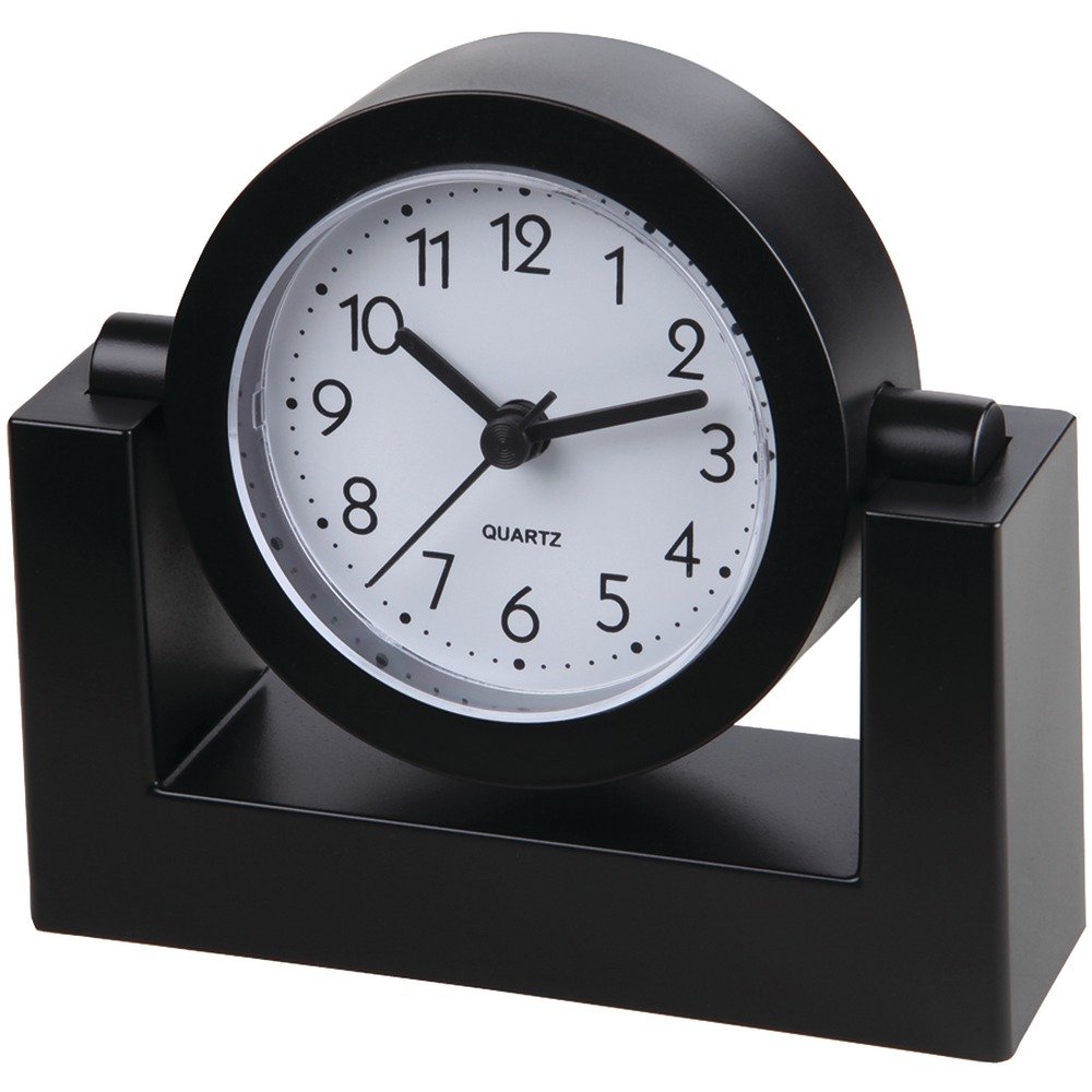 TIMEKEEPER TK6851 4In Desktop Clock (Black)