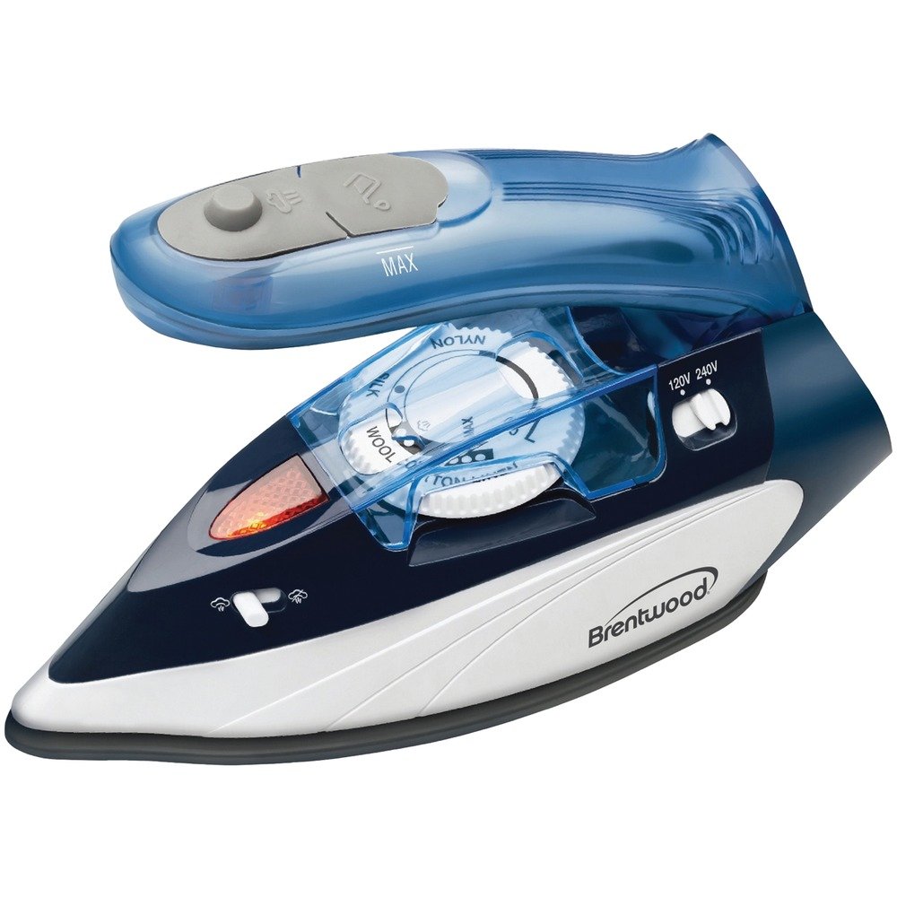 Brentwood Appl. MPI-45 Dual-Voltage Nonstick Travel Steam Iron