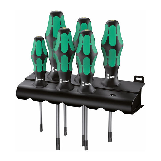 Wera 05028062001 TORX Screwdriver Set with Rack (6-Piece Set)