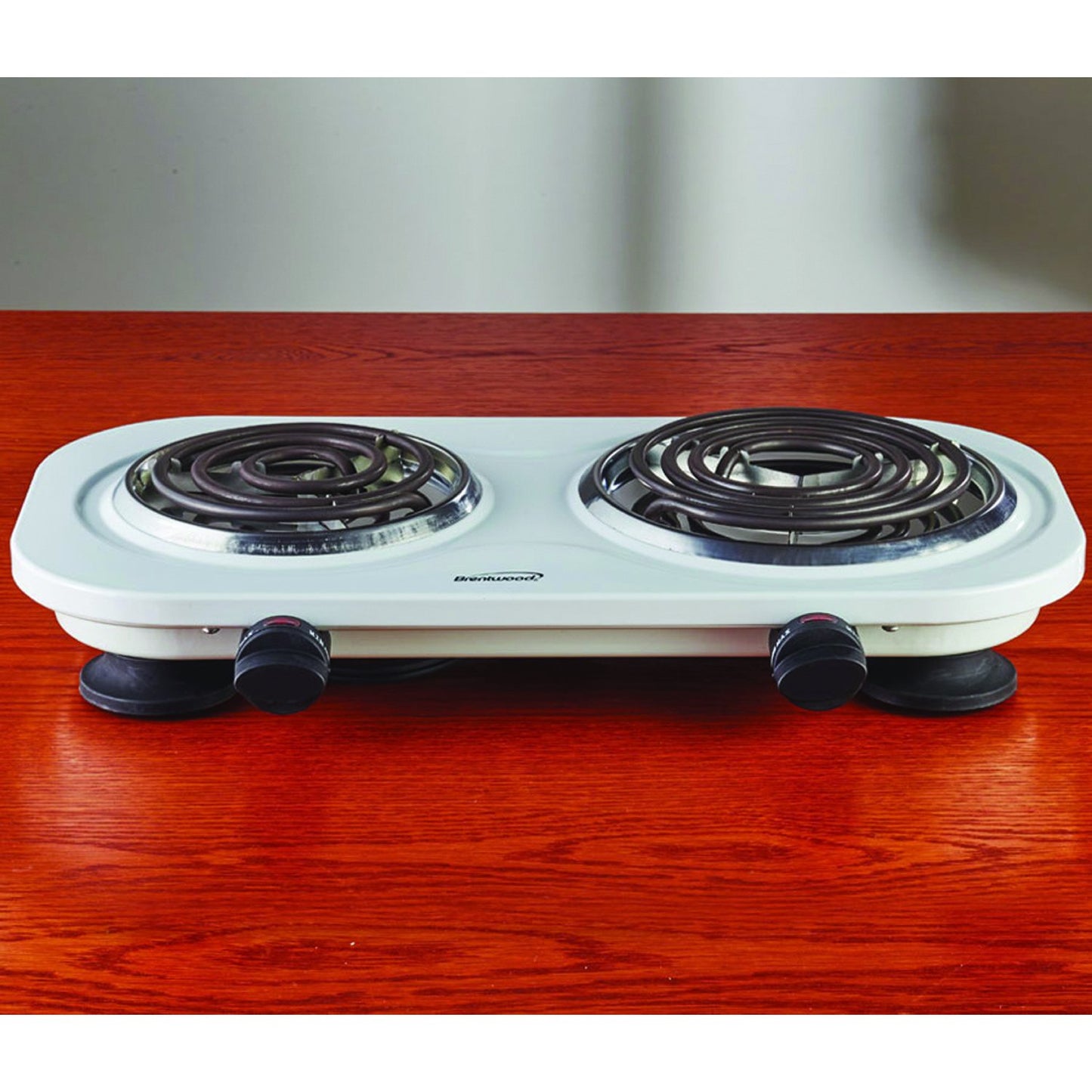 Brentwood Appl. TS-361W 1,500W Double Electric Burner (White)