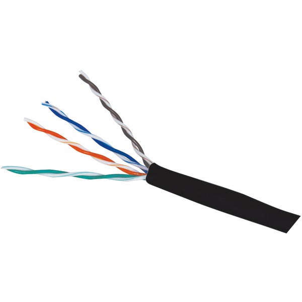 Steren 13909 CAT-5E Cable, 1,000ft (Black)