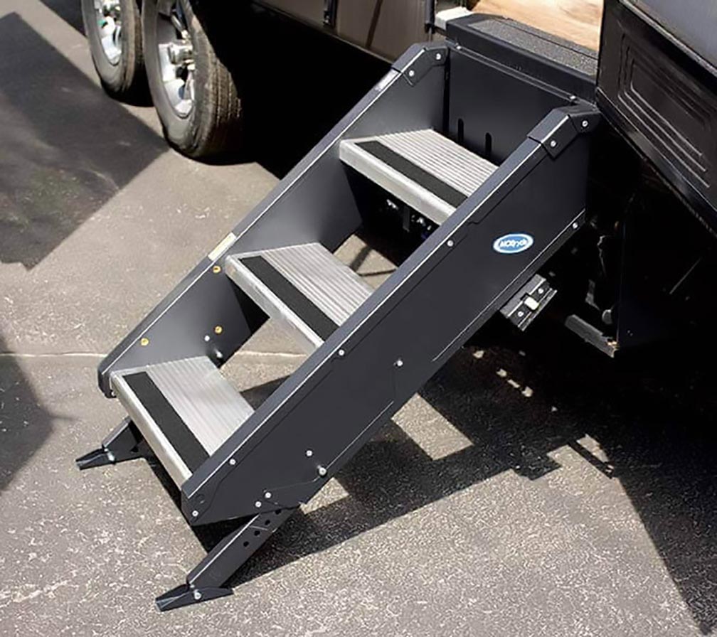 Morryde STP32705H Fold Up Entry Step Tall 3 Step 26-28" Door
