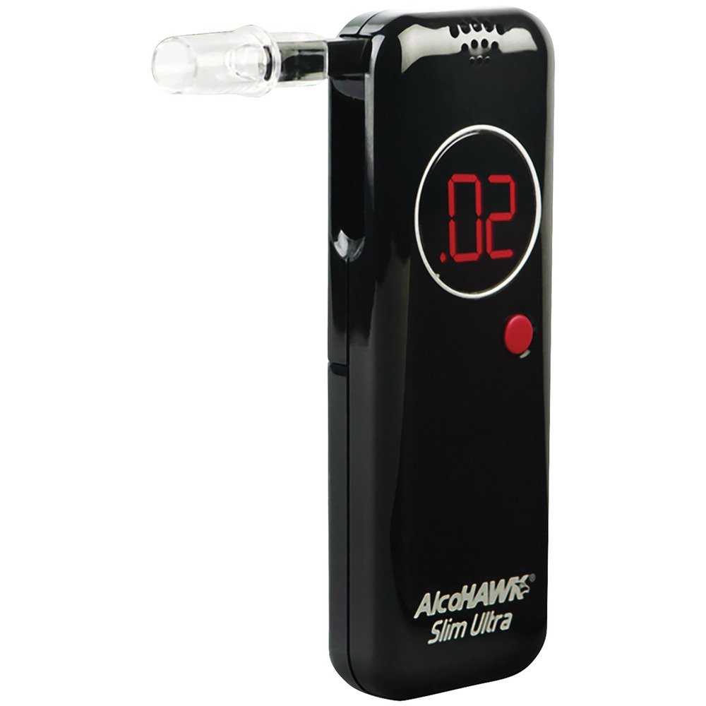 ALCOHAWK Q3IAH2800S Precision Ultra Slim Breathalyzer w/3pc of PT500 Mouthpieces