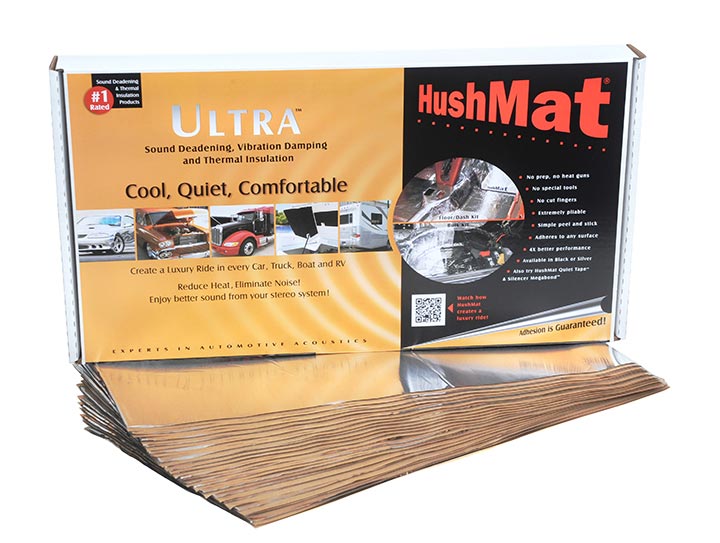Hushmat 10401 Floor/Dash Kit Silver; 20 Sheets; 12 in. x 23 in.; 38.75 sq. ft.