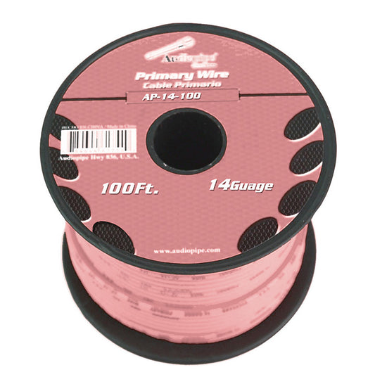 Audiopipe AP14100PK 14 Gauge 100Ft Primary Wire pink