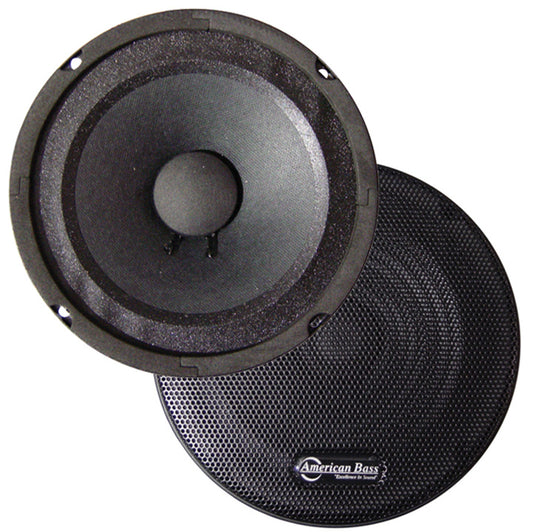 American Bass SQ6 6.5" 300 Watt 8 Ohm Mid Range Speaker