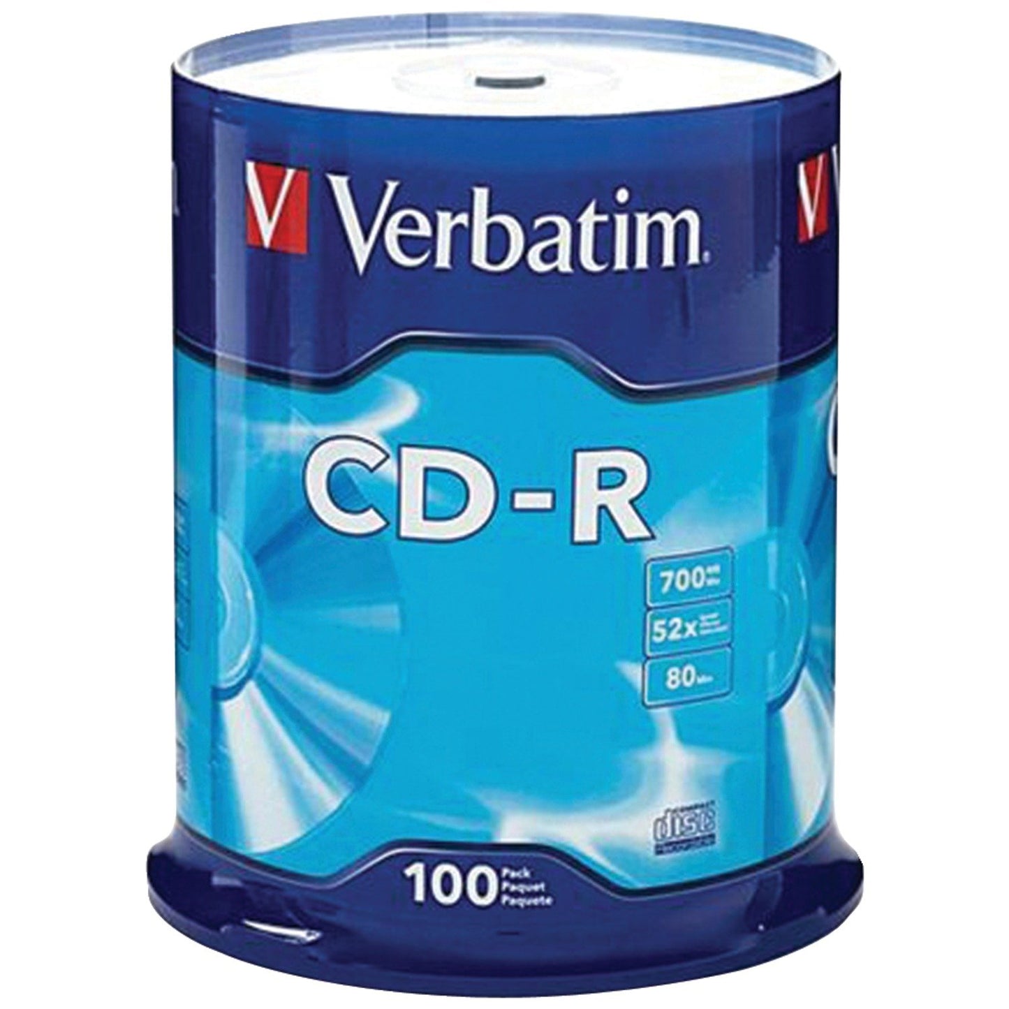VERBATIM VTM94554 700MB 80-Minute 52x CD-Rs (100-ct Spindle)