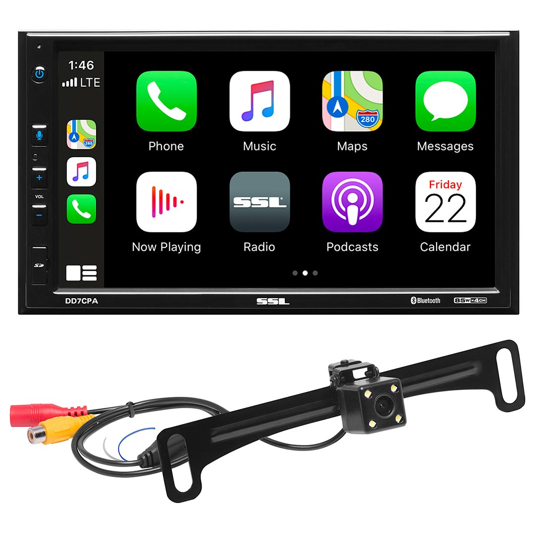 Sound Storm DD7CPAC 7"  2Din Fixed Receiver w/Bluetooth & Back-up Camera