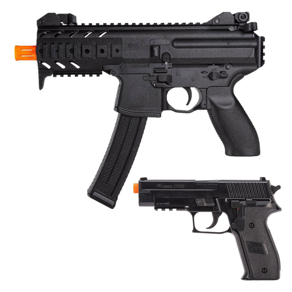 Sig Sauer AIRS1MPX226 MPX  P226 6mm Airsoft Combo Kit (Spring Operated)