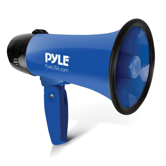 Pyle PMP21BL Battery-Operated Compact and Portable Megaphone Speaker w/Siren