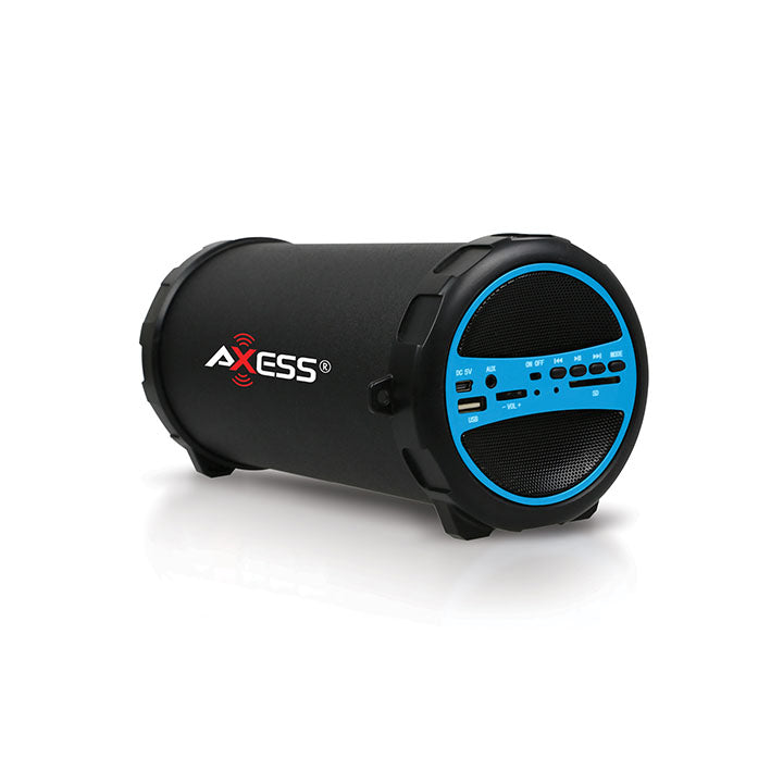 Axess SPBT1031BL Portable Bluetooth Indoor Outdoor Blue w/ BuiltIn 3 Inch Sub